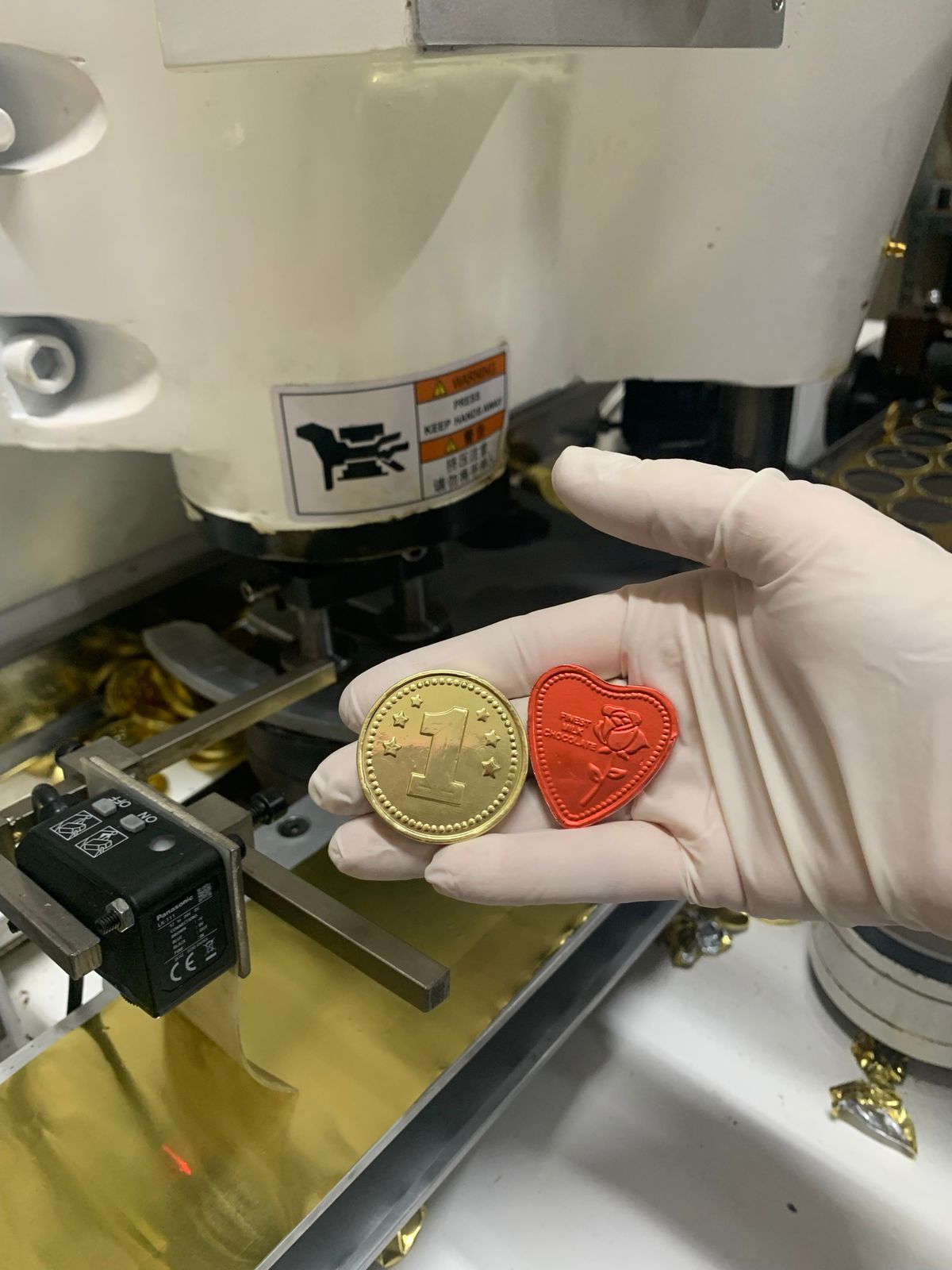 We at sweetalk chocolate are specialised in chocolate coins and personalised orderds big and small